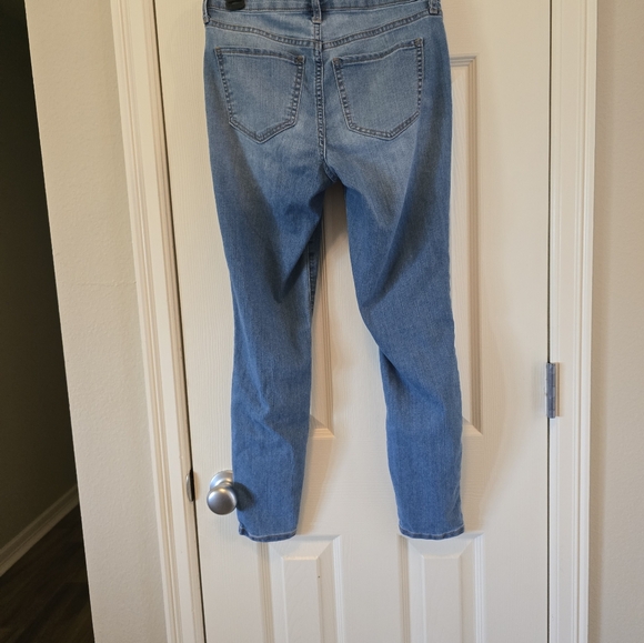 Old Navy super skinny light wash denim Blue jeans Juniors size 2 short - Picture 2 of 5